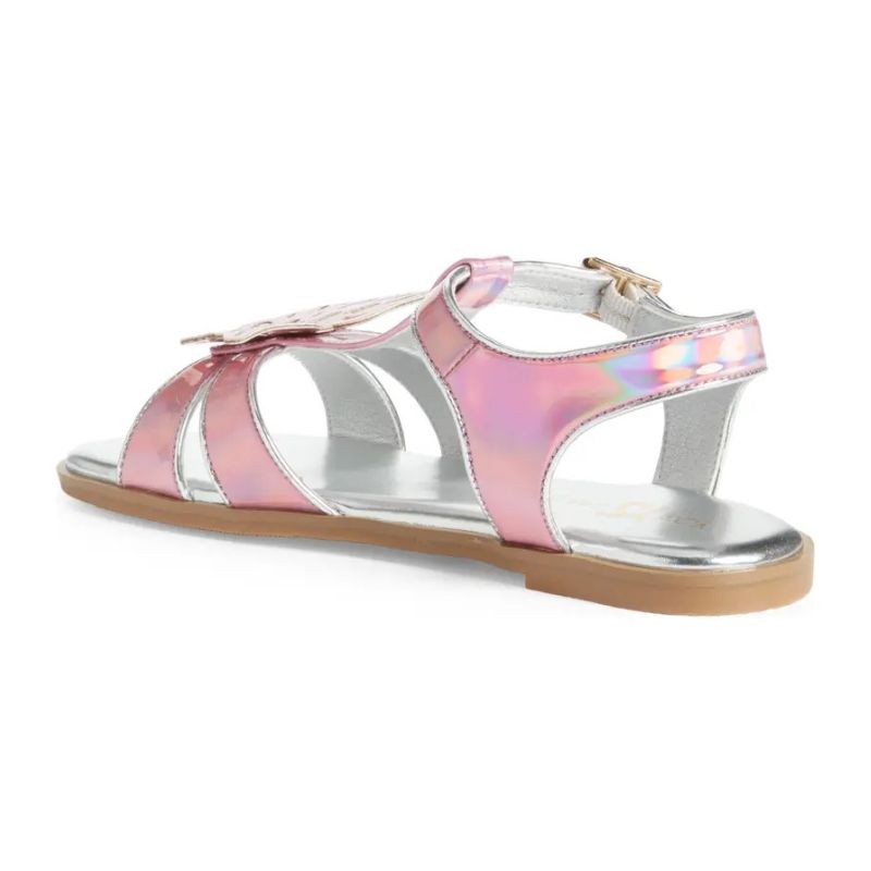 Miss Butterfly Sandal in Rainbow Iridescent - Kids from Yosi Samra