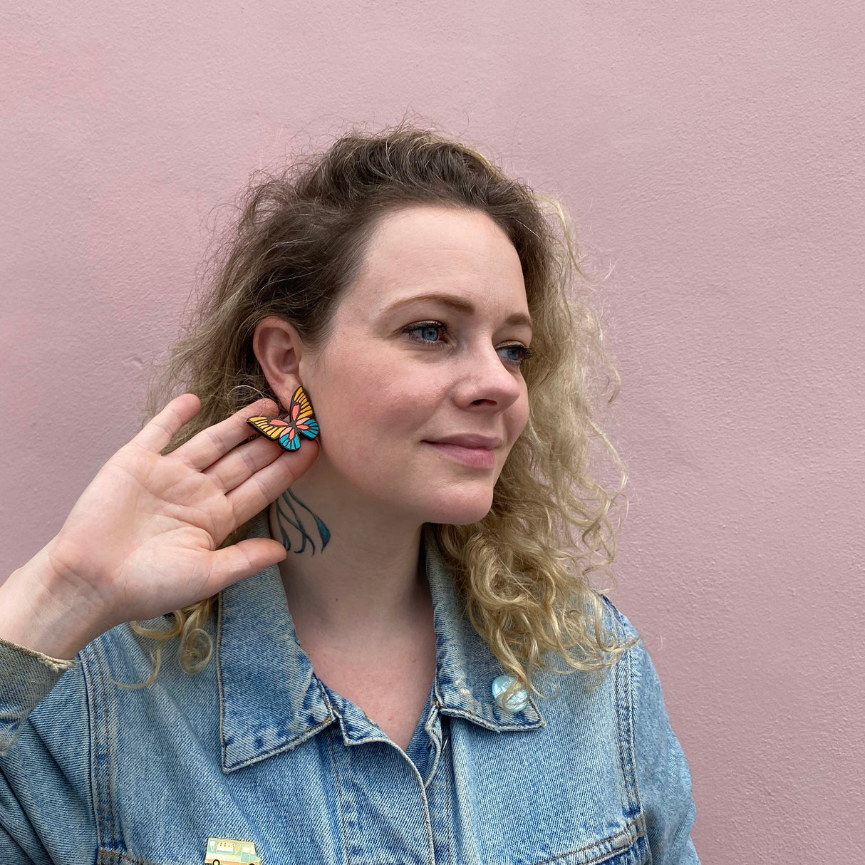 70s Butterfly Studs from LE CHIC MIAMI