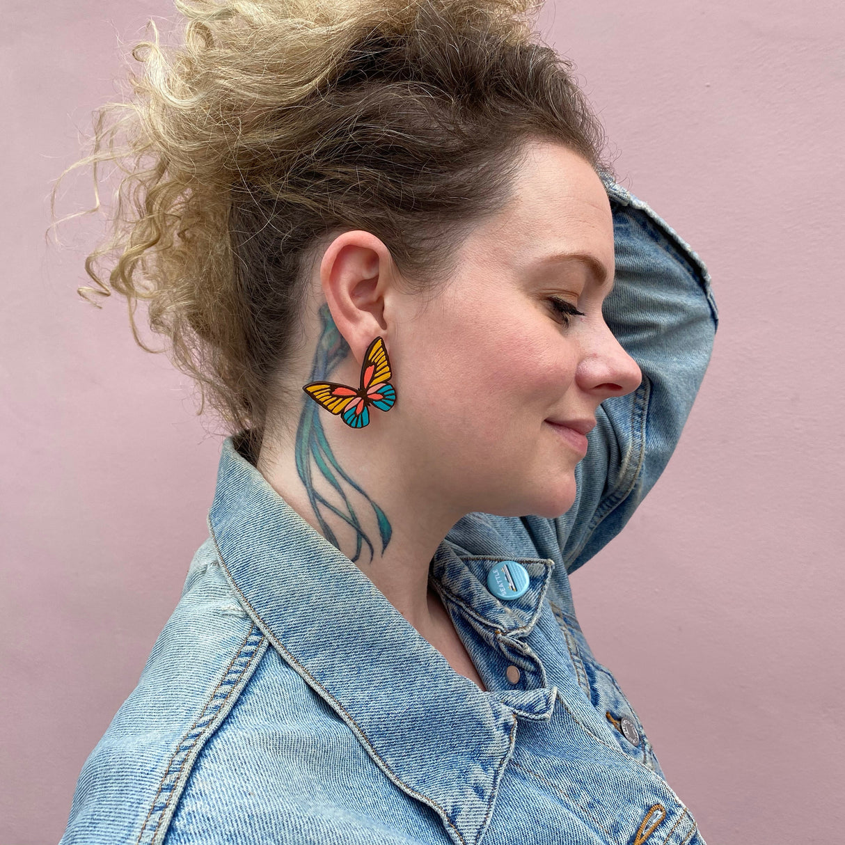 70s Butterfly Studs from LE CHIC MIAMI