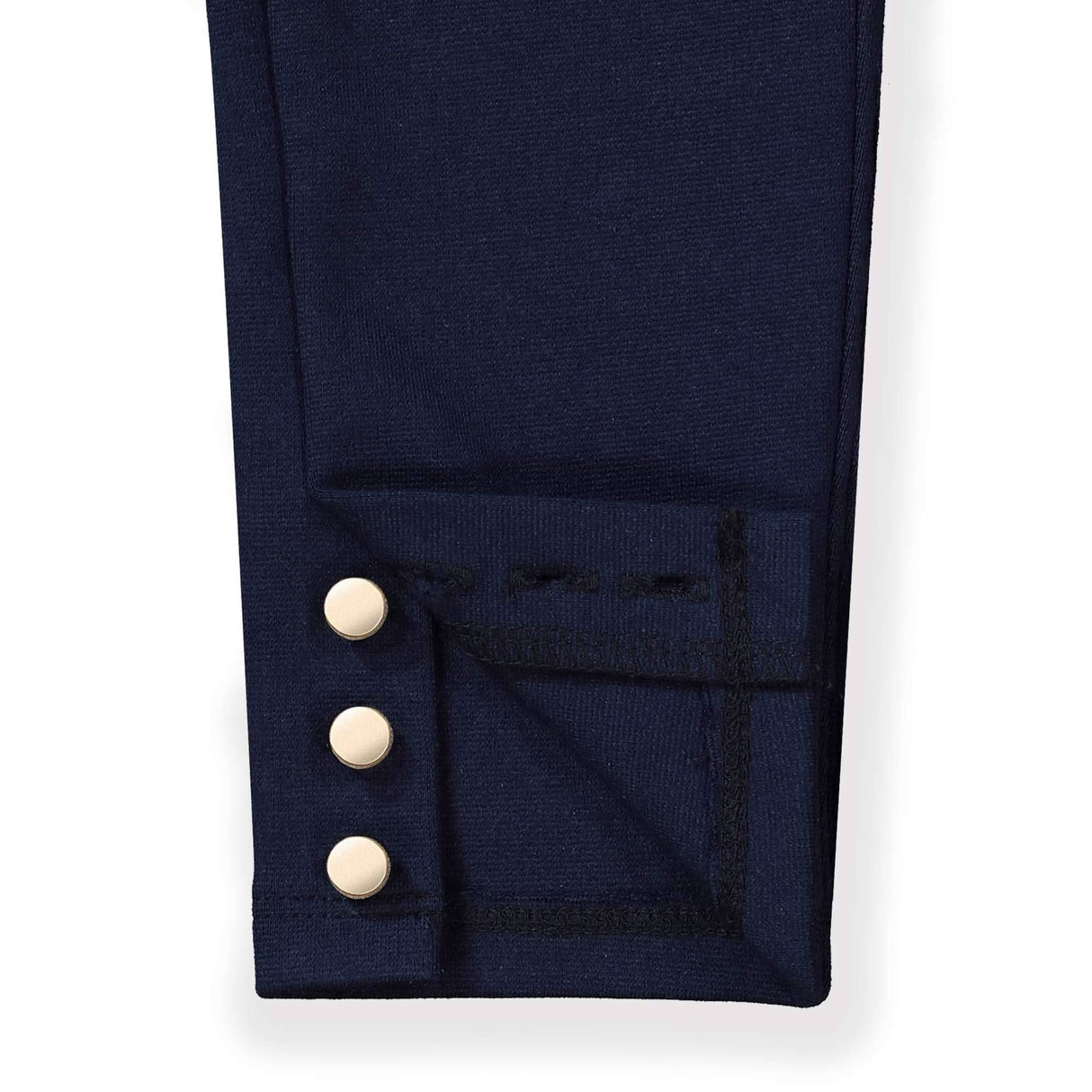 Button Cuff Ponte Pant Navy - Baby from Hope & Henry
