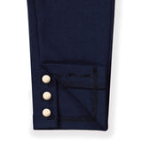 Button Cuff Ponte Pant Navy - Baby from Hope & Henry
