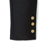 Button Cuff Ponte Pant Black - Baby from Hope & Henry