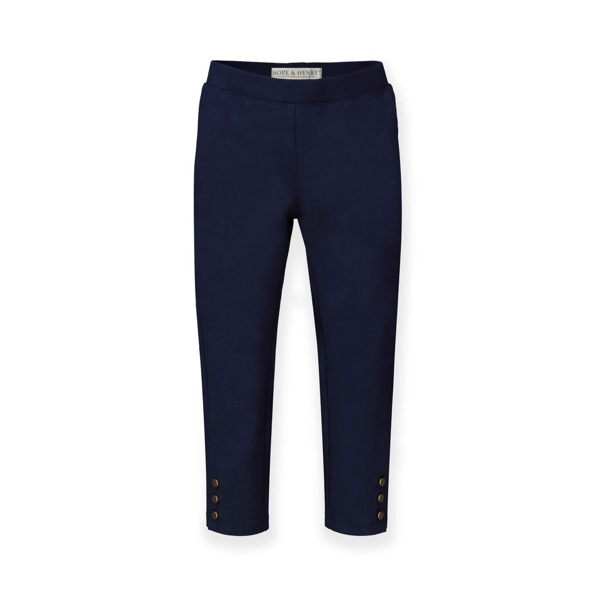 Button Cuff Ponte Pant Navy - Baby from Hope & Henry