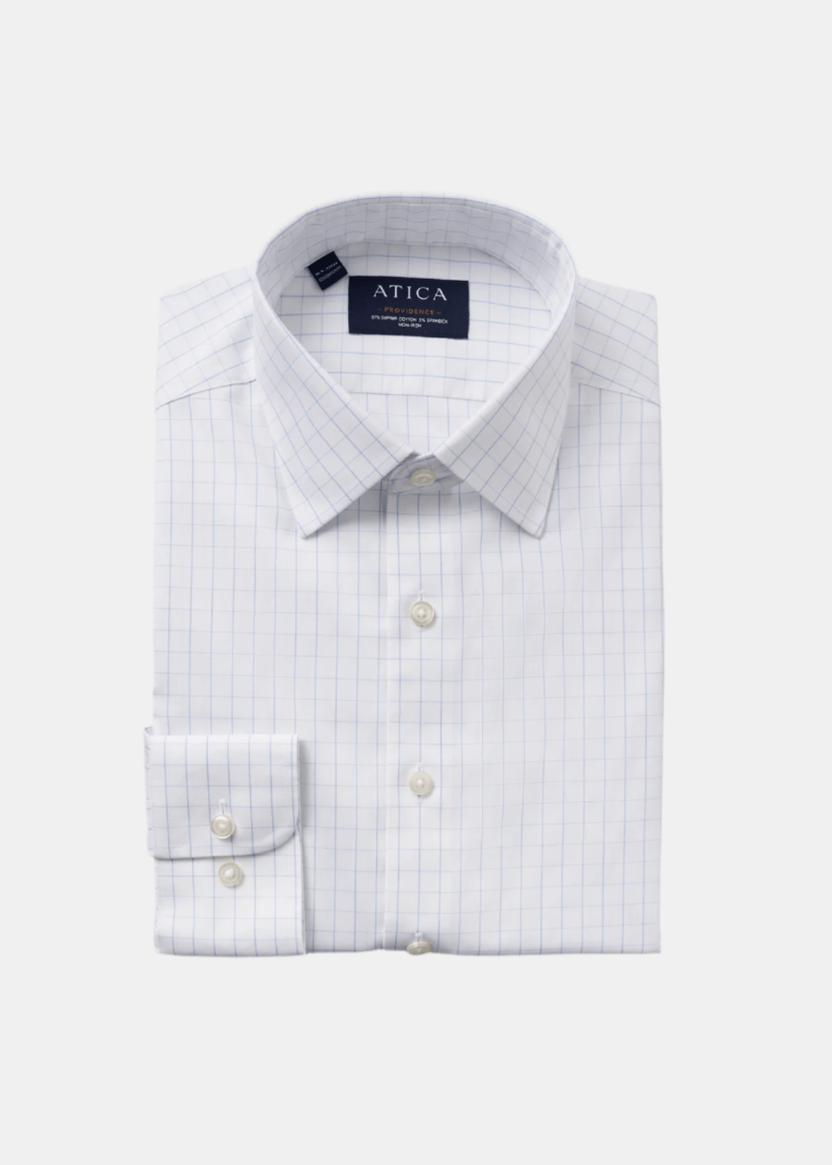 Providence Light Blue Windowpane Shirt from Atica Man