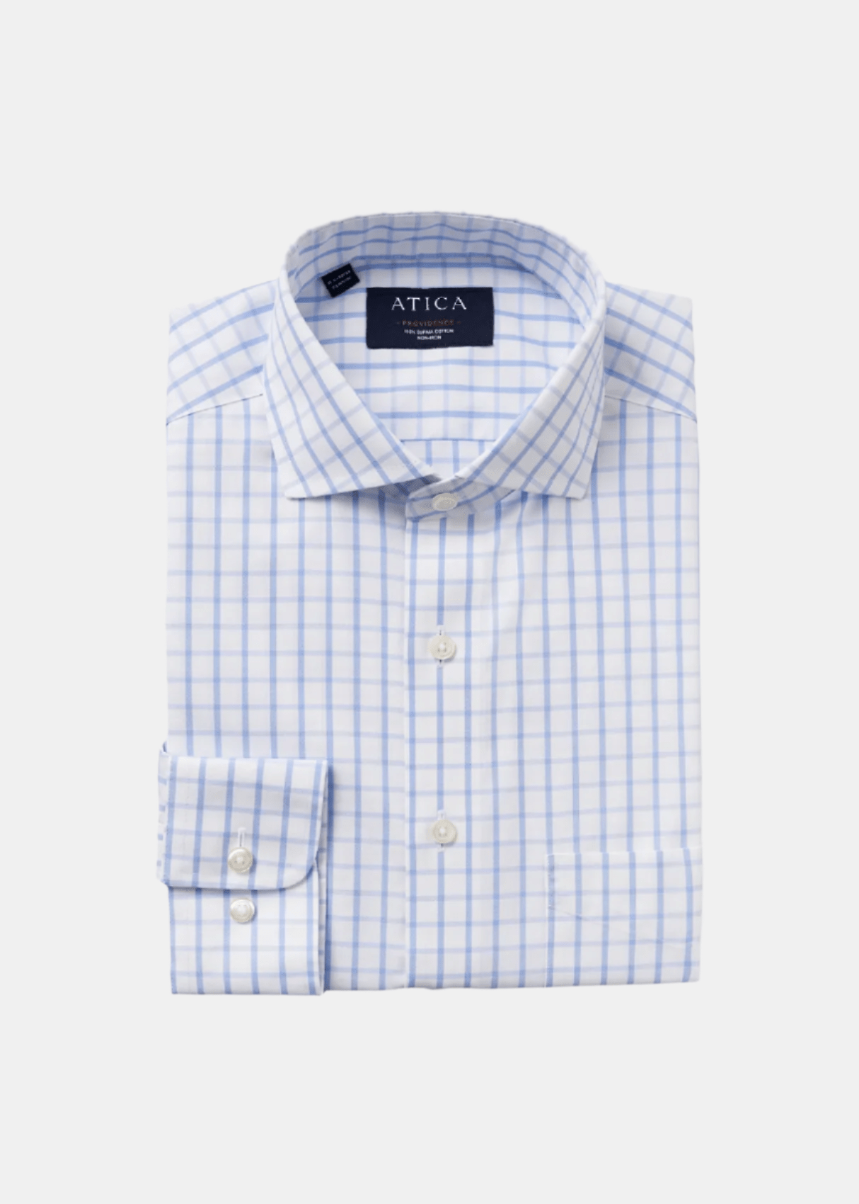 Providence Blue Windowpane Shirt from Atica Man