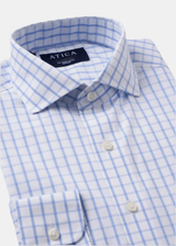 Providence Blue Windowpane Shirt from Atica Man