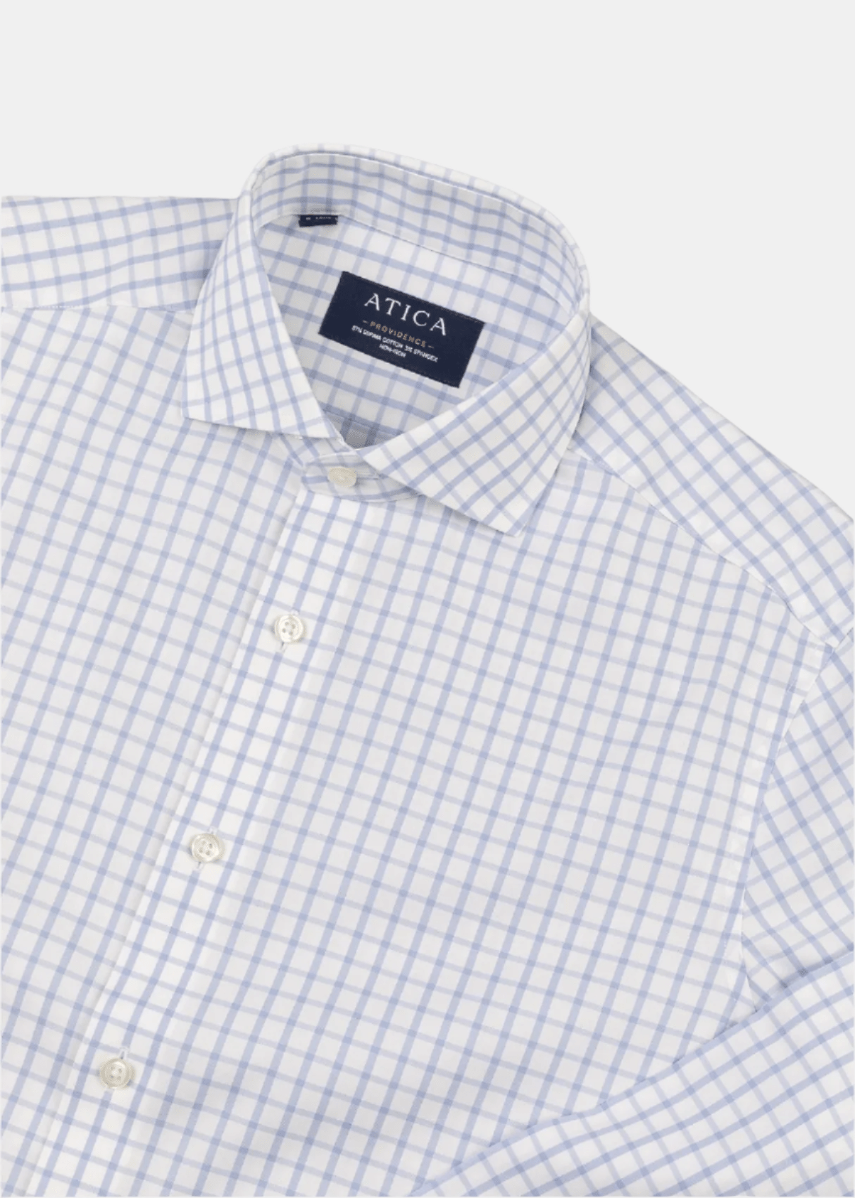 Providence Blue Windowpane Shirt from Atica Man
