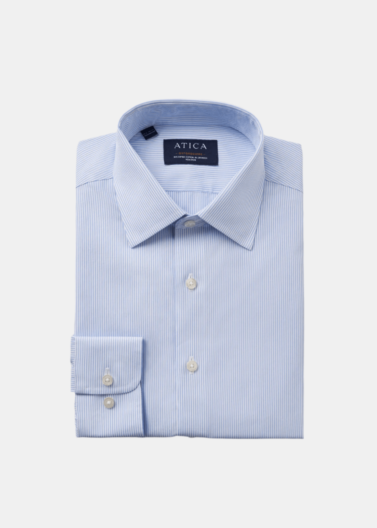 Oxfordshire Light Blue Stripes Shirt from Atica Man