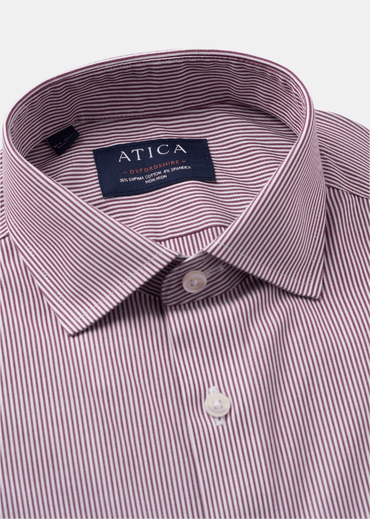 Oxfordshire Wine Stripes Shirt from Atica Man