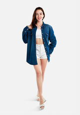 Button Down Ombre Denim Shirt from London Rag International