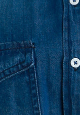 Button Down Ombre Denim Shirt from London Rag International