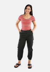 Button Up Striped Casual Top from London Rag International