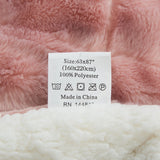Tache Faux Fur Dusty Rose Gold Pink Throw Blanket (#7) from Tache Home Fashion