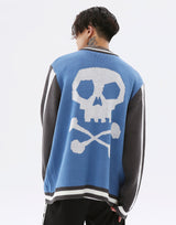 Easy Skull Knit Bomber Jacket from Niepce Inc