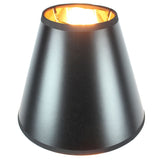 Black Parchment Empire 10"W x 9"H Lampshade From LampsUSA