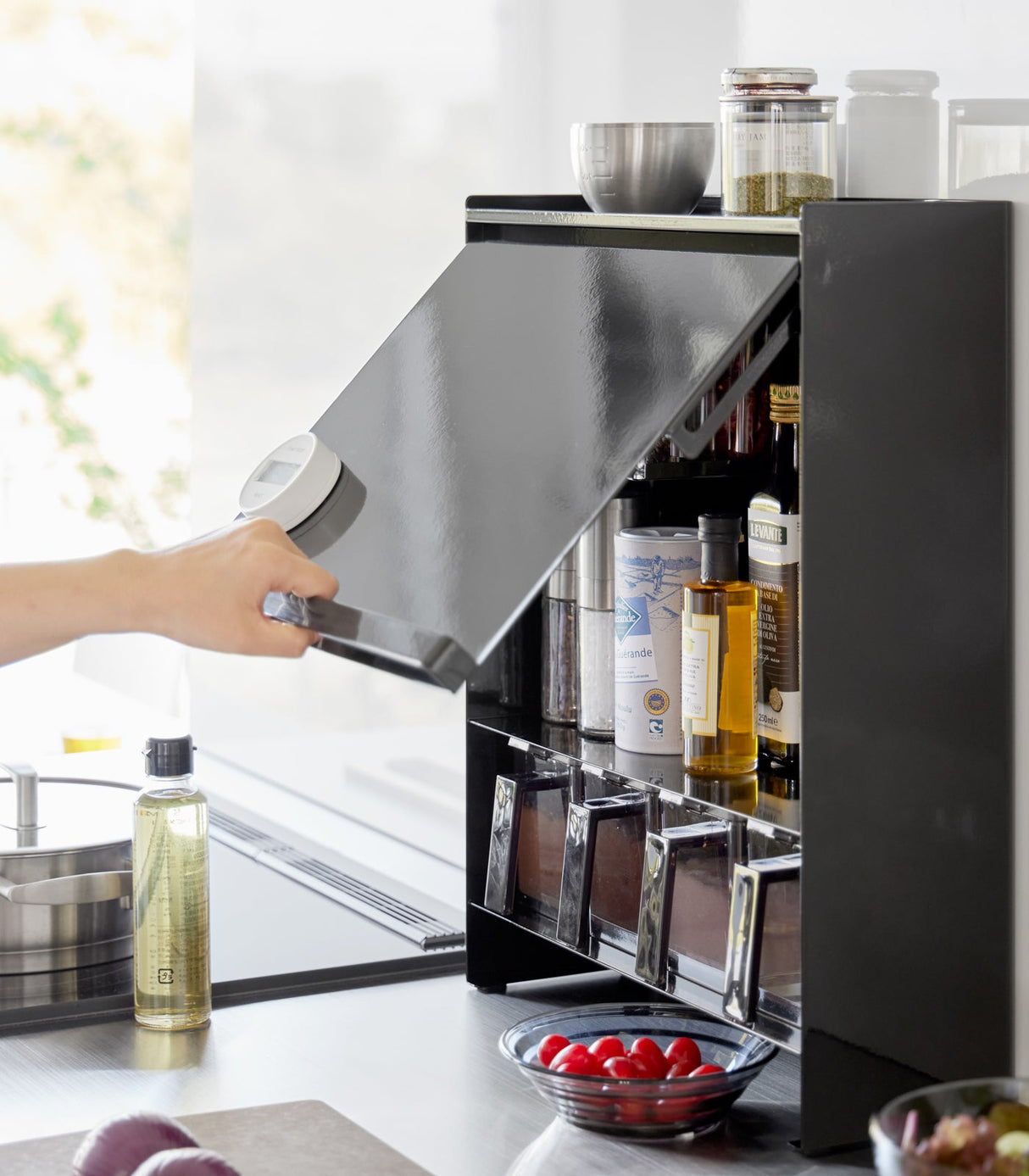 Concealable Spice Rack - Steel from Yamazaki Home