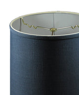 Drum Lamp Shade Textured Slate Navy Blue 12"W x 12"H From LampsUSA