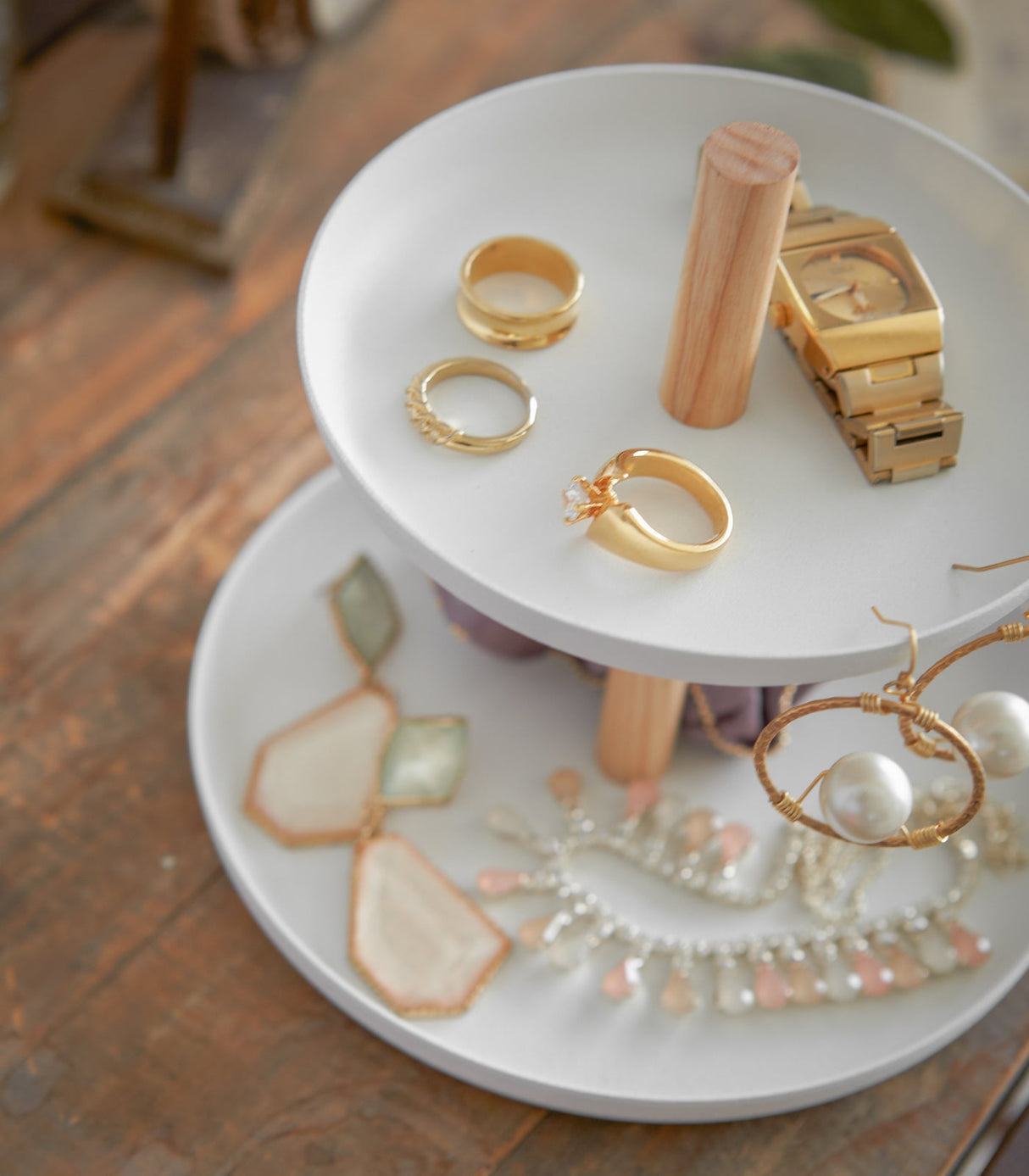 Jewelry Organizer - Steel + Wood from Yamazaki Home