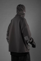 H33 Grey Utility Transformer Hoodie From Niepce Inc