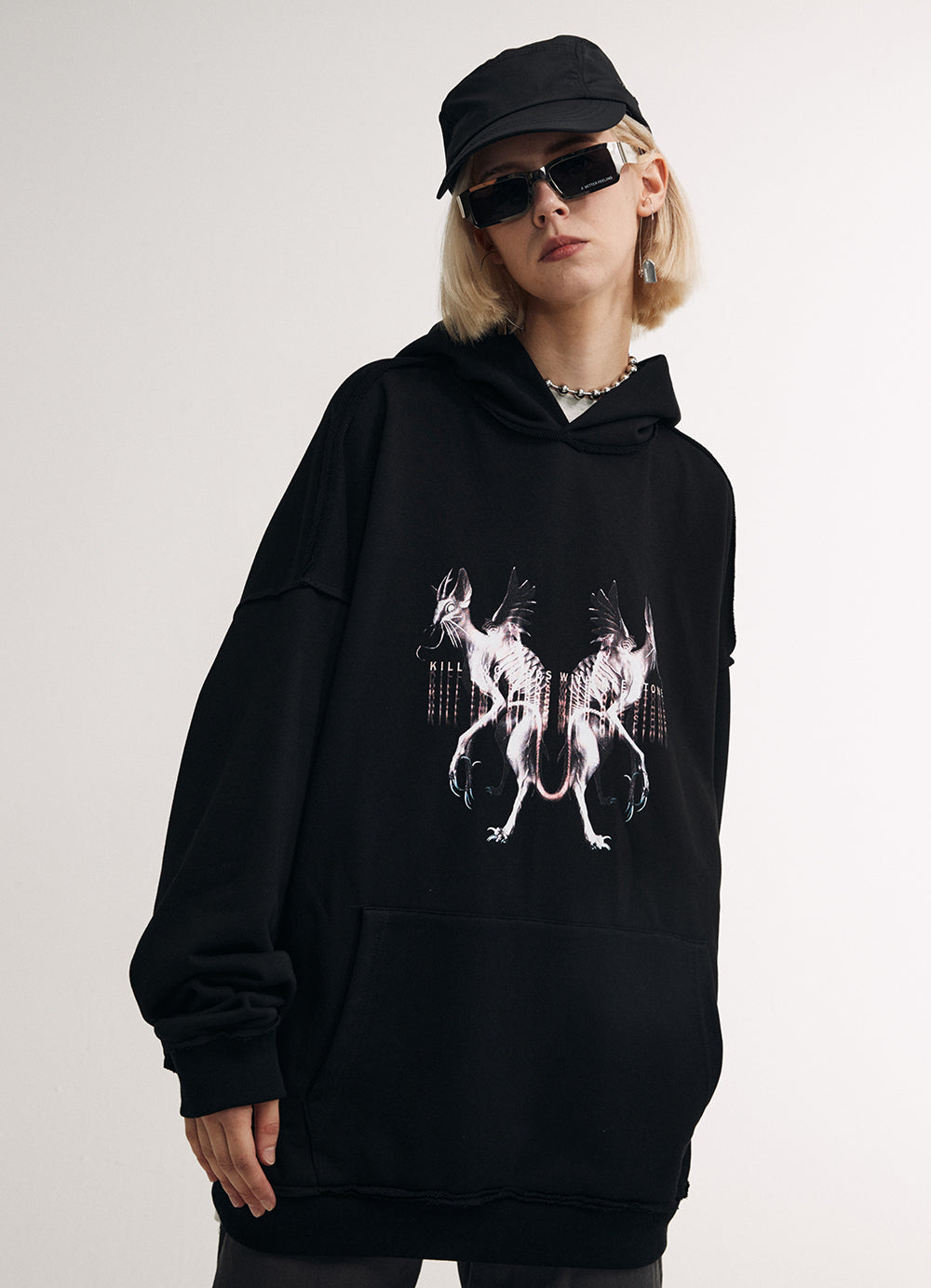 Flying Devil Cats Hoodie From Niepce Inc
