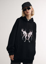 Flying Devil Cats Hoodie From Niepce Inc