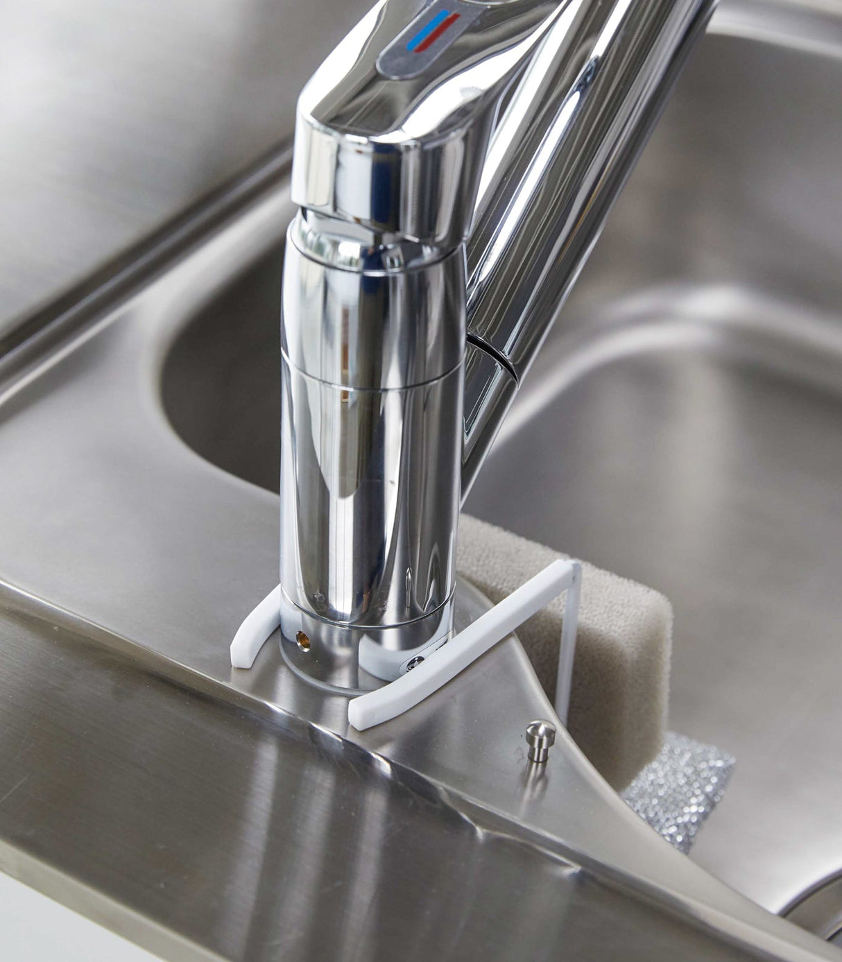 Faucet-Hanging Sponge Holder - Two Sizes - Steel from Yamazaki Home