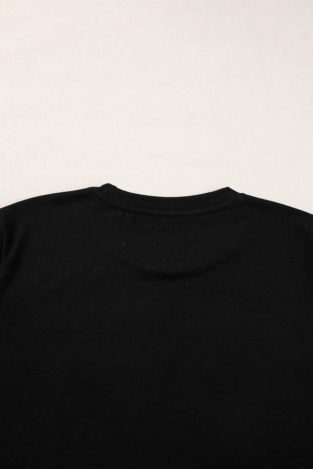 Black HOLLY JOLLY Vibes Christmas Crew Neck T Shirt from MsDressly