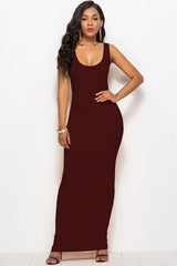 Scoop Neck Wide Strap Maxi Dress from Enfance-Heureuse