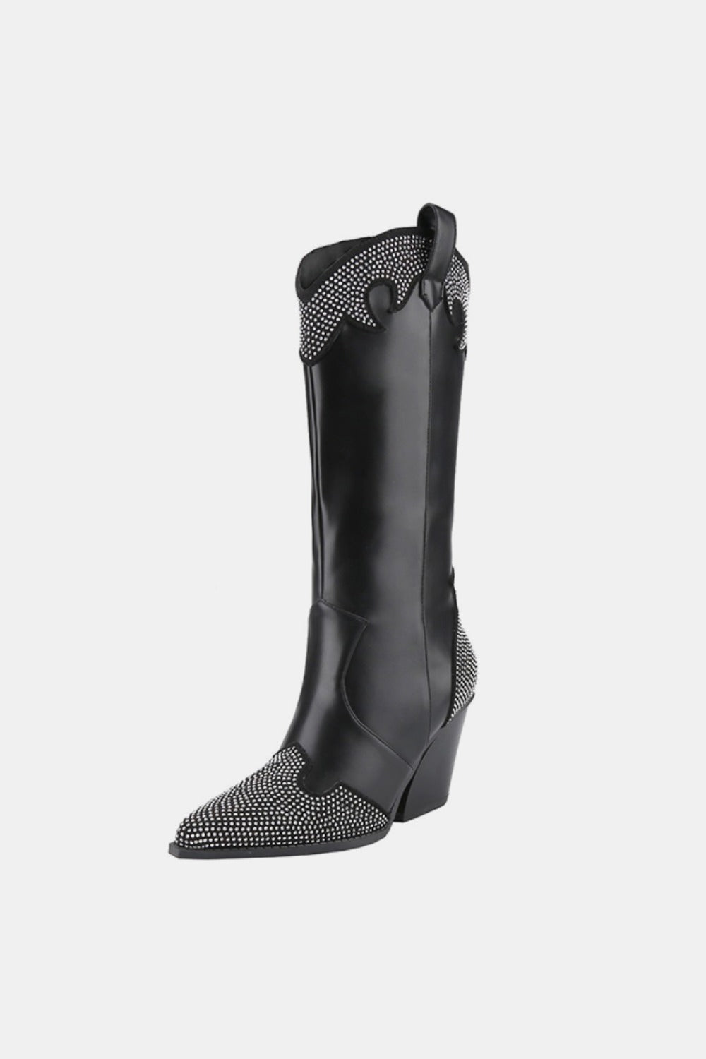 Weeboo Chunky Heel Rhinestone Decor Western Boots from My Pampered Life Seattle