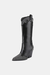 Weeboo Chunky Heel Rhinestone Decor Western Boots from My Pampered Life Seattle