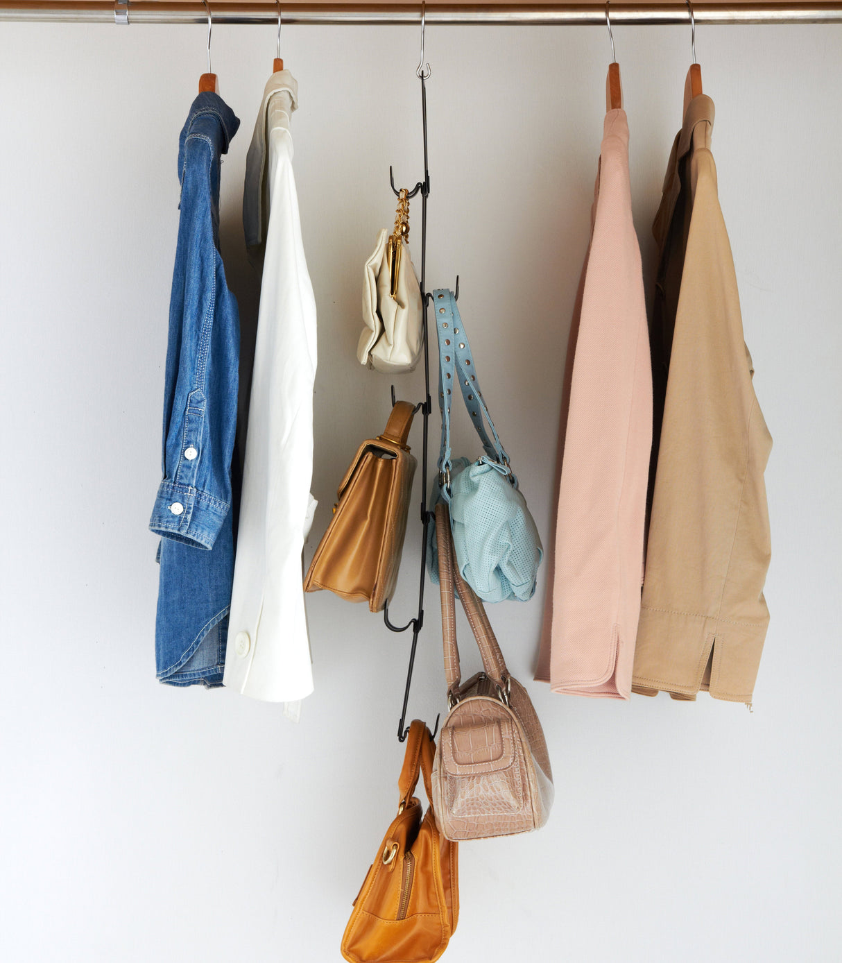 Cascading Storage Hooks - Steel from Yamazaki Home