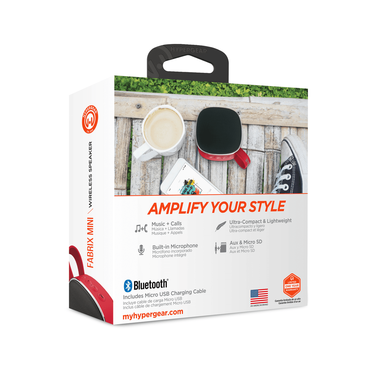 HyperGear Fabrix Mini Wireless Speaker - Red from Jupiter Gear Home