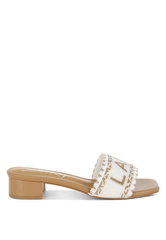Vacay Babe Lake Como Beaded Slip-On Heels from My Pampered Life Seattle