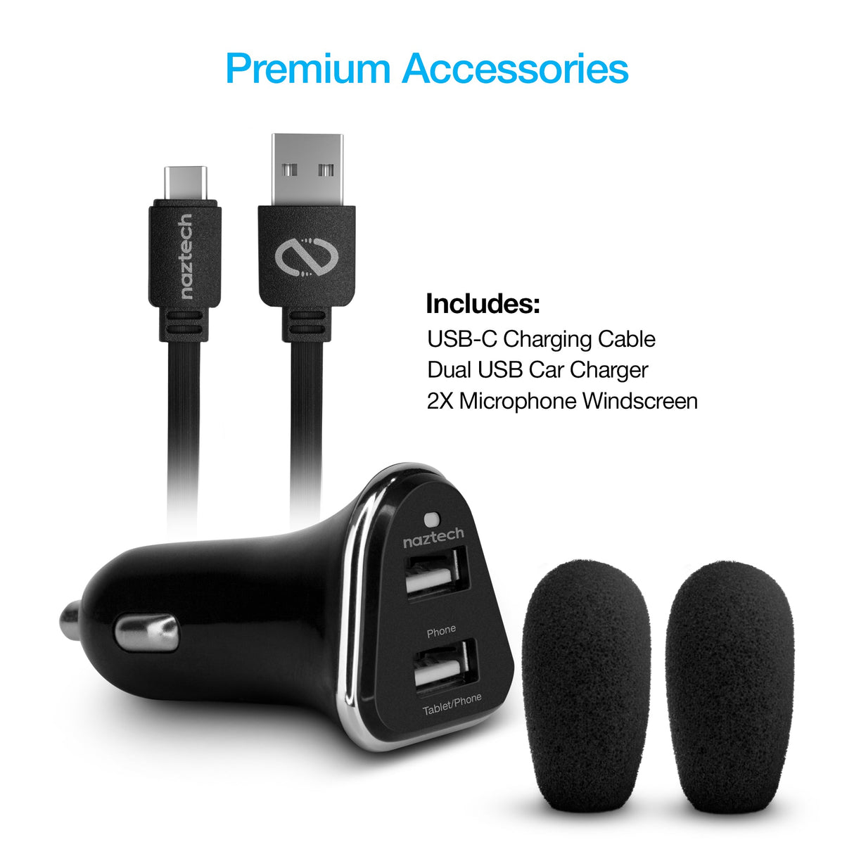 Naztech NXT-700 Xtreme Noise Cancelling Headset for Car Use from Jupiter Gear Home