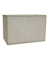 Rectangular 16"W x 11"H Drum Lampshade Softback Textured Oatmeal From LampsUSA