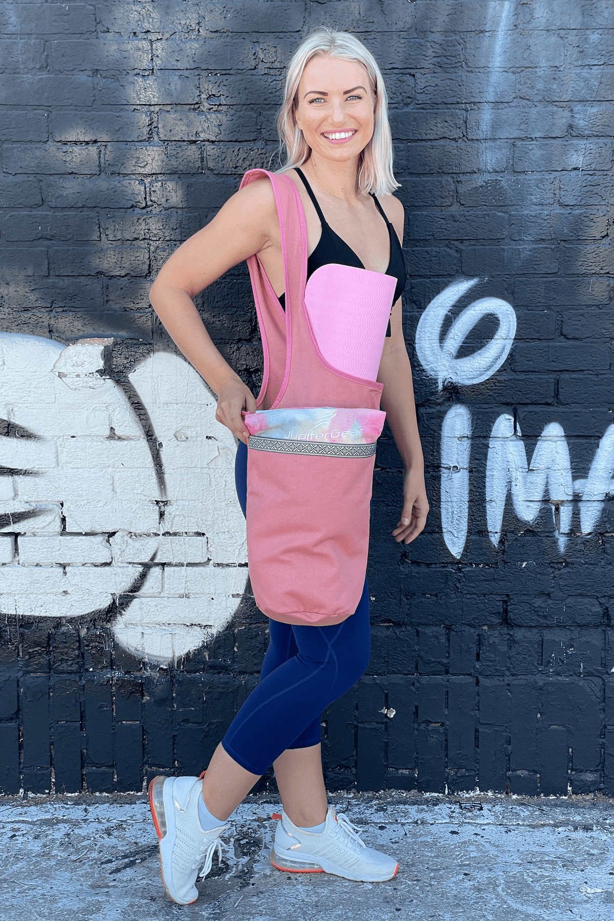 JupiterGear Yoga Mat Carrying Tote Bag with Large Pockets from Jupiter Gear