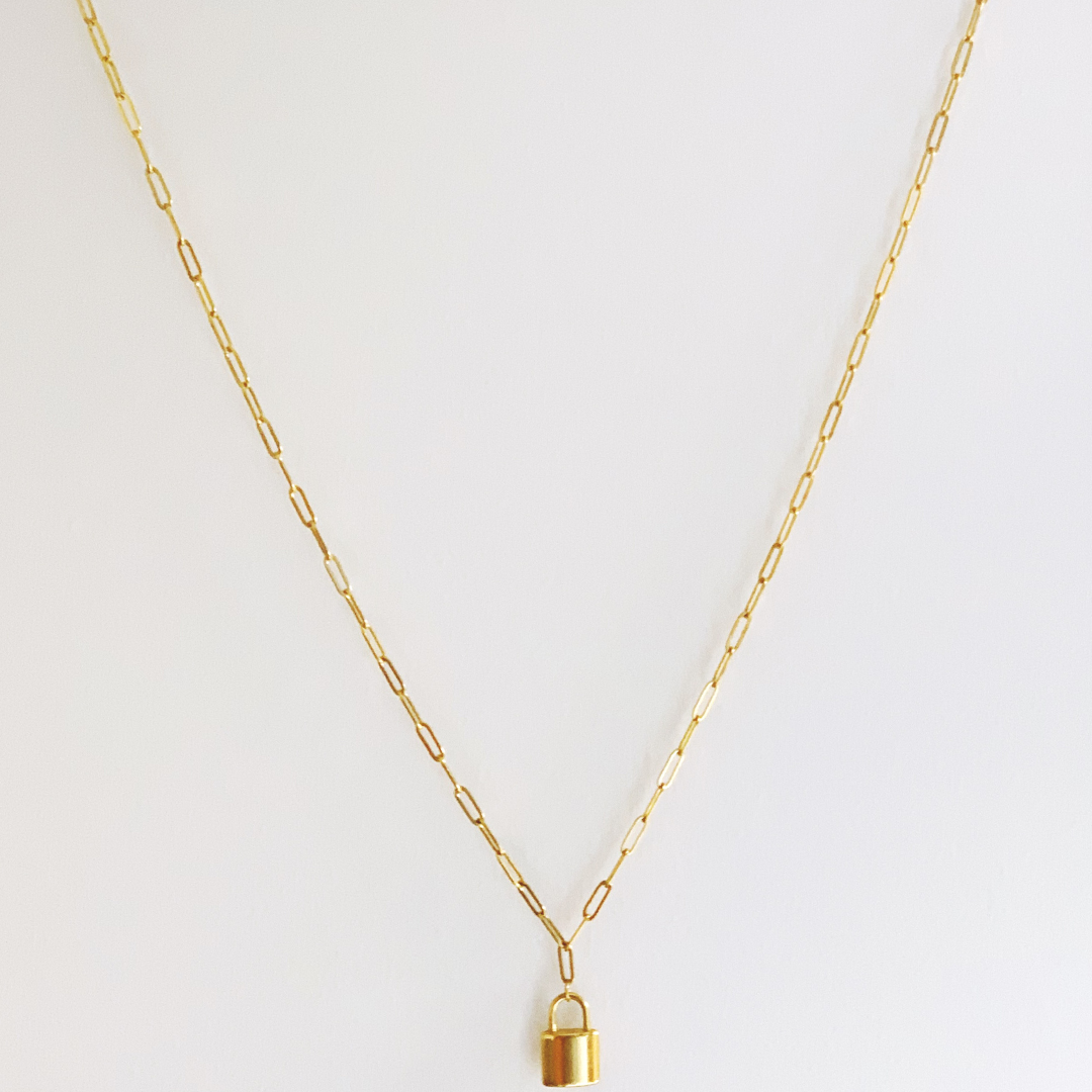 Patricia Padlock Pendant Wrap Necklace from CELESTE SOL Jewelry