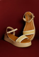 Anglong Raffia Flatform Sandals from My Pampered Life Seattle