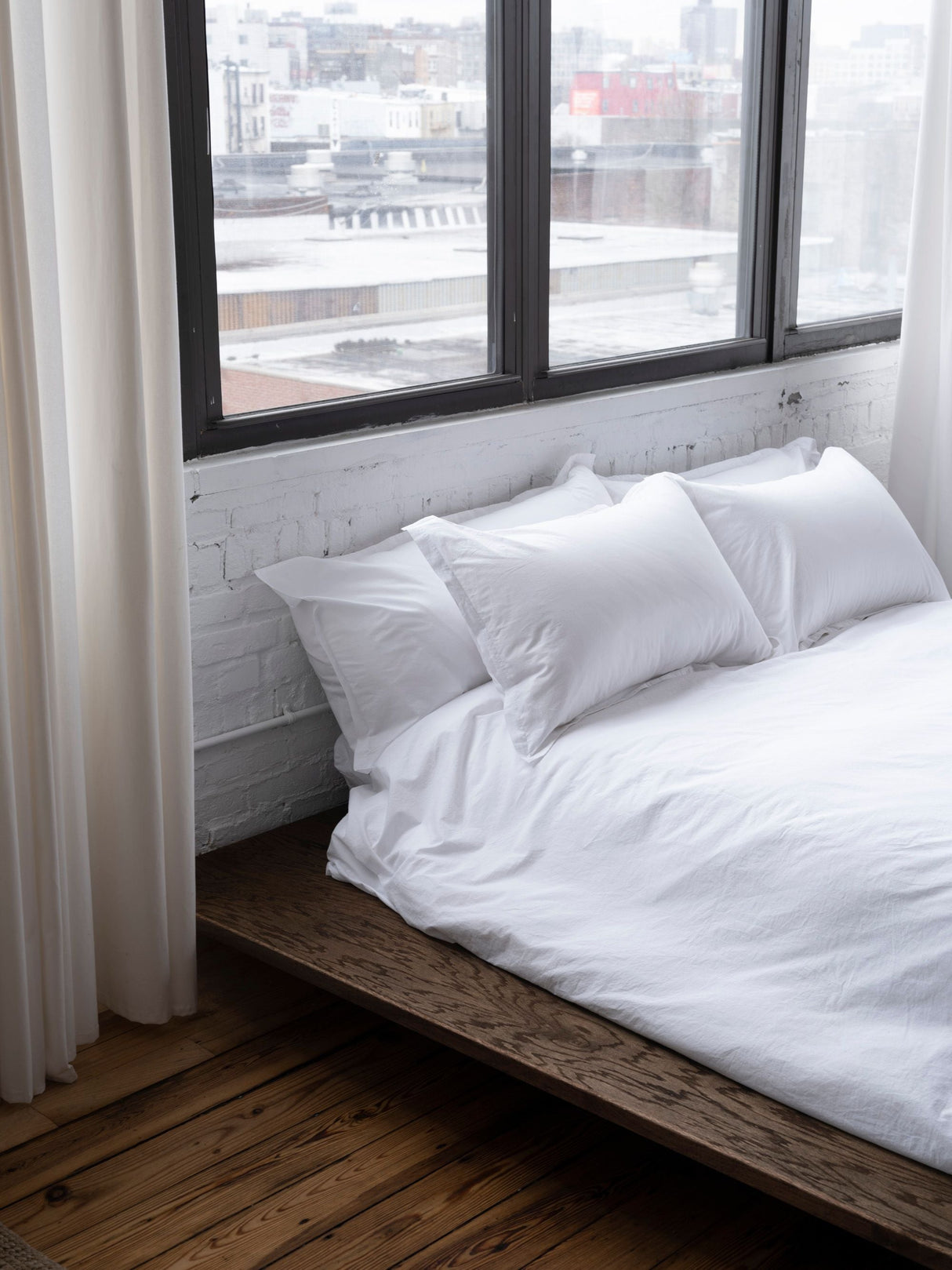 Relaxed Percale Sheet Set from French Presse Linens