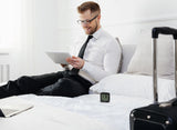 Explore Scientific Travel Alarm with radio-controlled Clock and Indoor Temperature Display from Explore Scientific