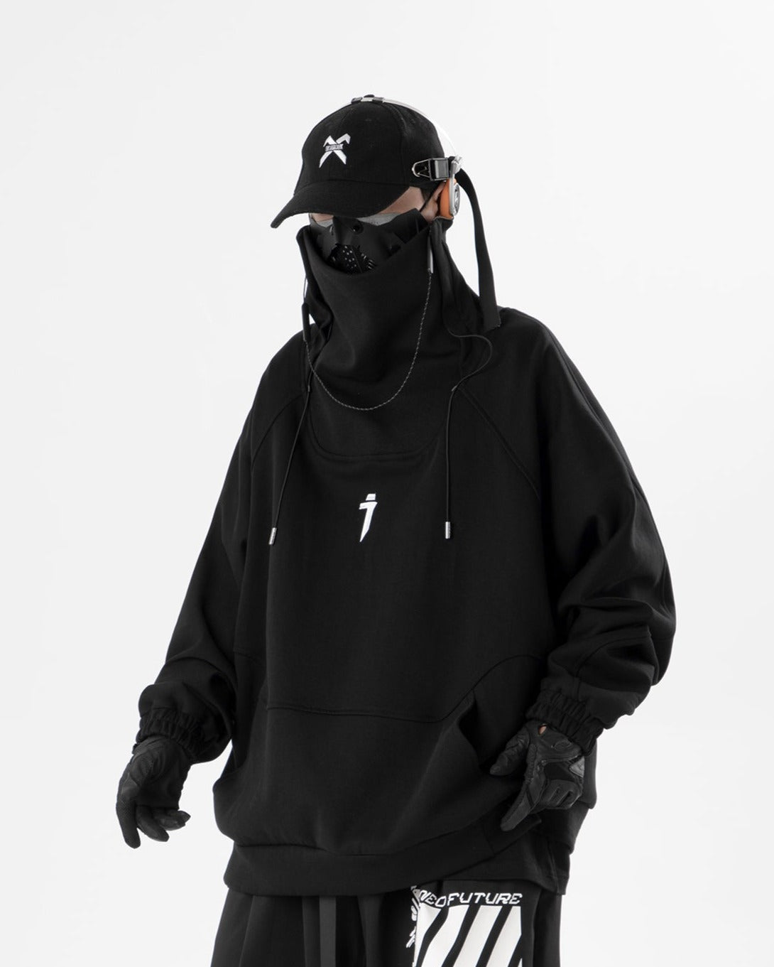 Precision Tactical High Neck Black Sweater