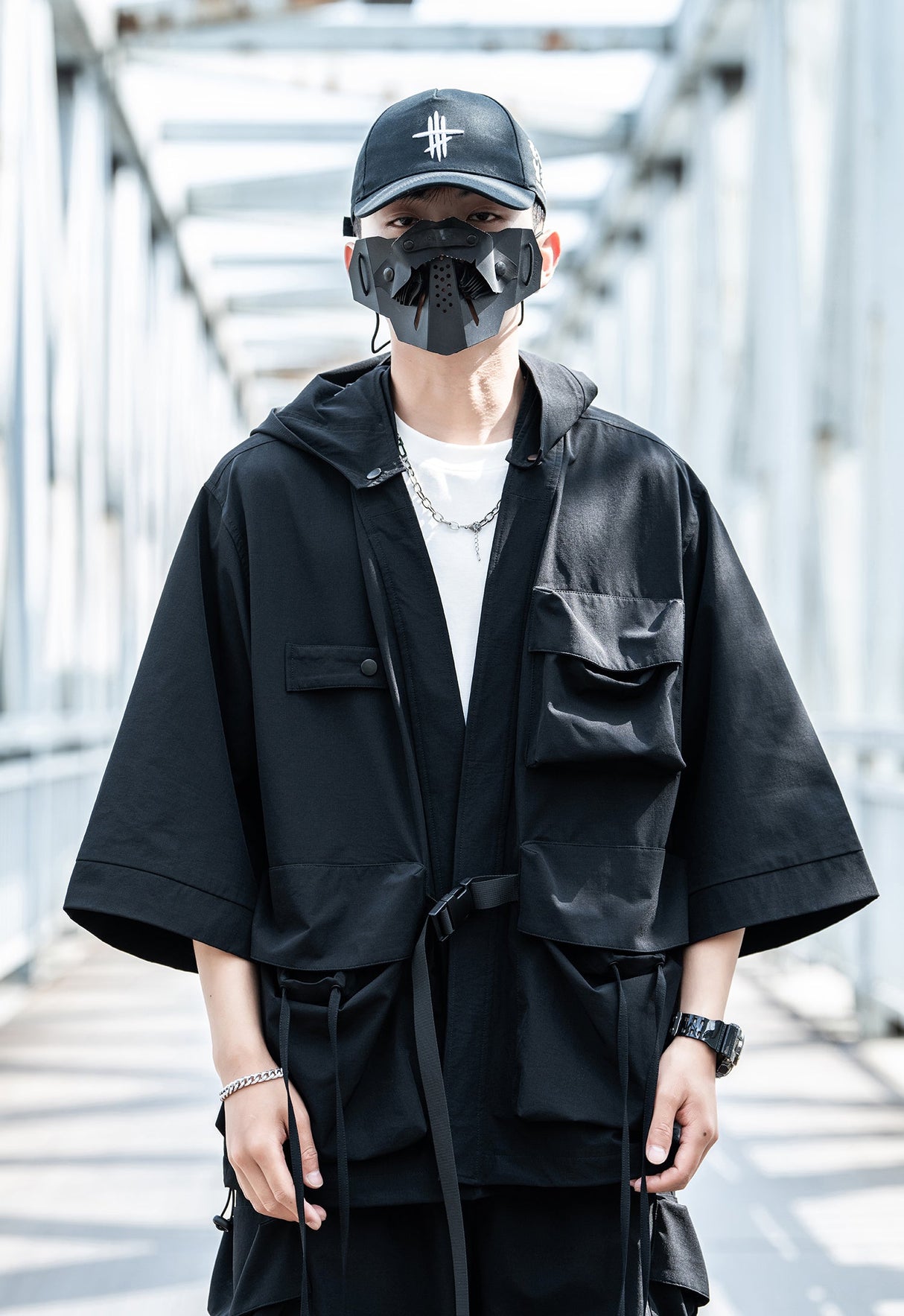 Dusk X2 Hooded Kimono Jacket From Niepce Inc