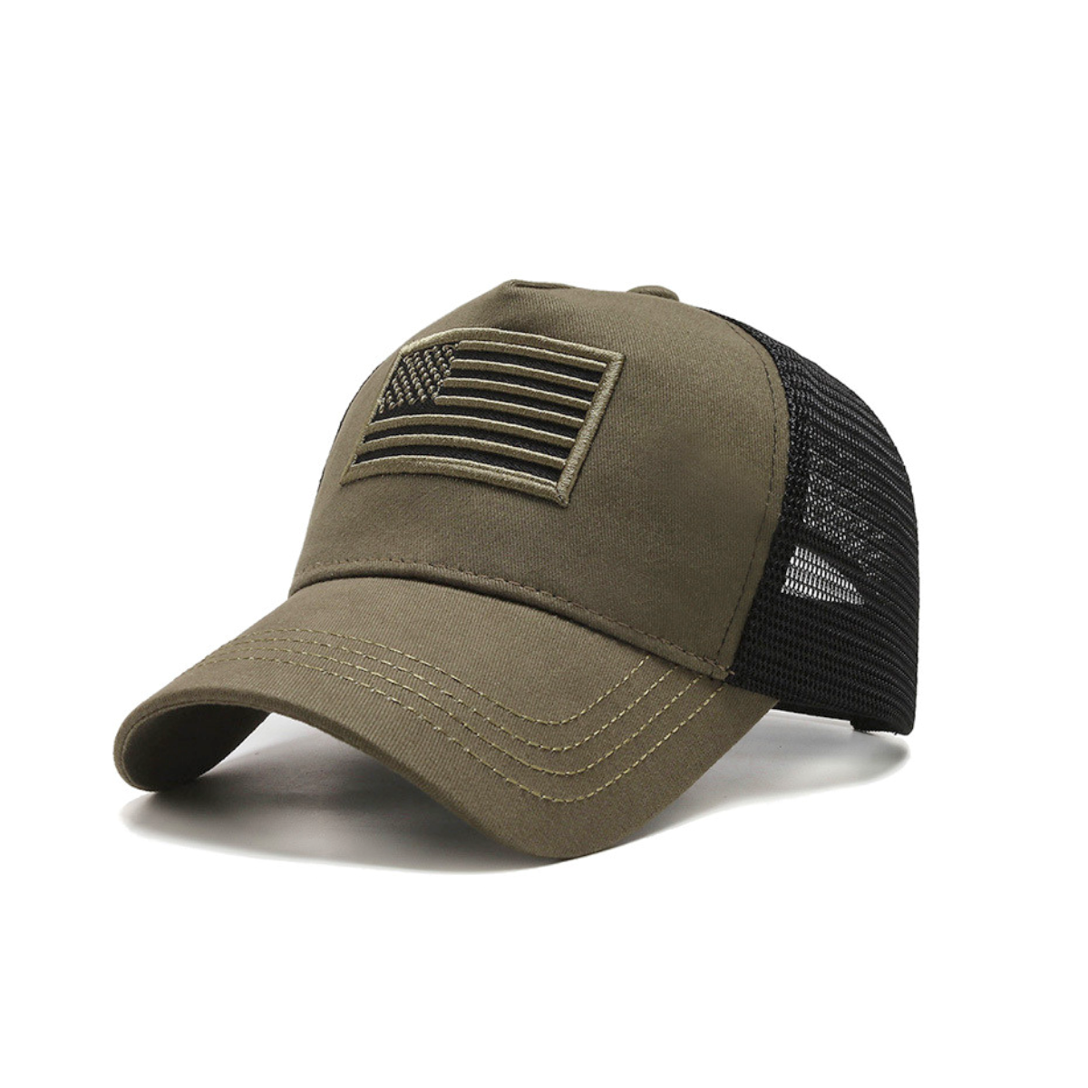 American Flag Trucker Hat with Adjustable Strap from Jupiter Gear
