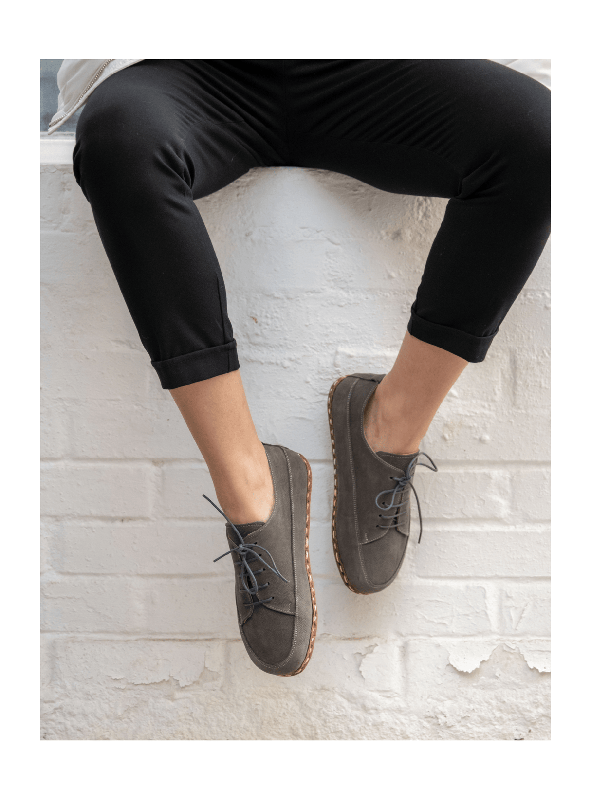 Men's Gray Barefoot Sneakers from Atlantis Handmade Shoes