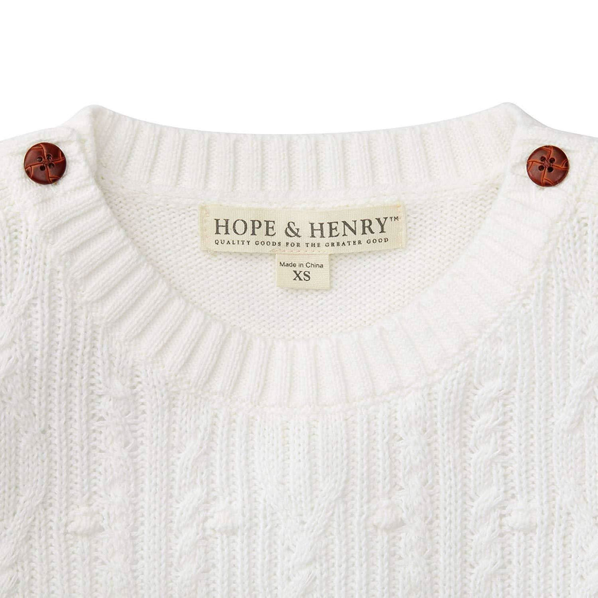 Cable Button Sweater - Baby Girl from Hope & Henry