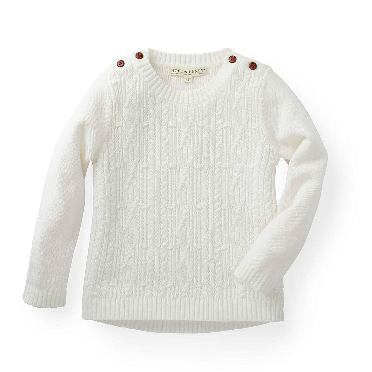 Cable Button Sweater - Baby Girl from Hope & Henry