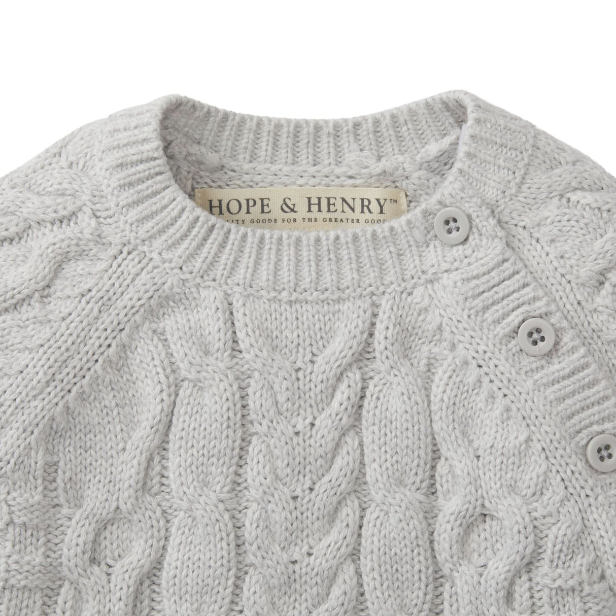 Organic Cable Knit Sweater Romper from Hope & Henry