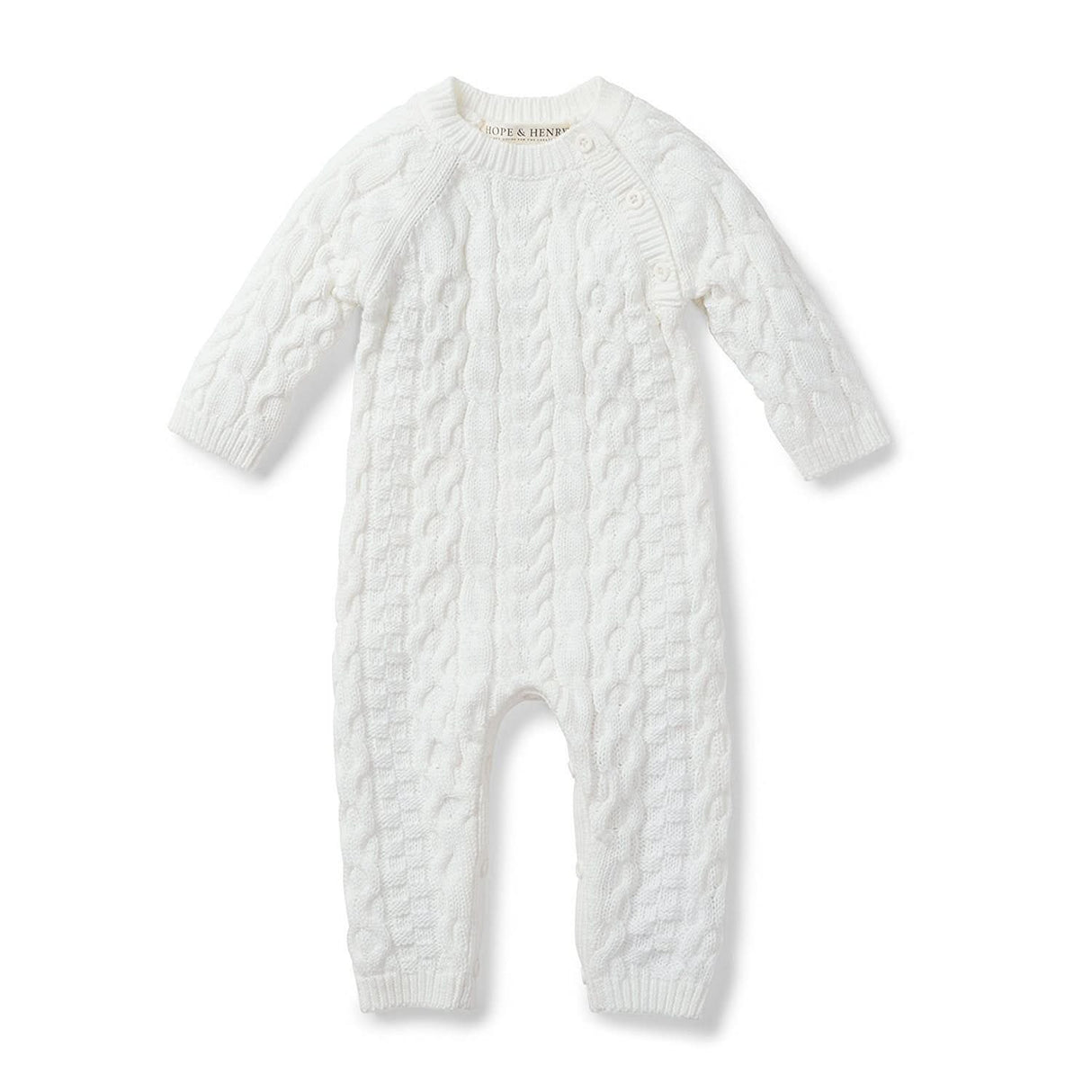 Organic Cable Knit Sweater Romper from Hope & Henry