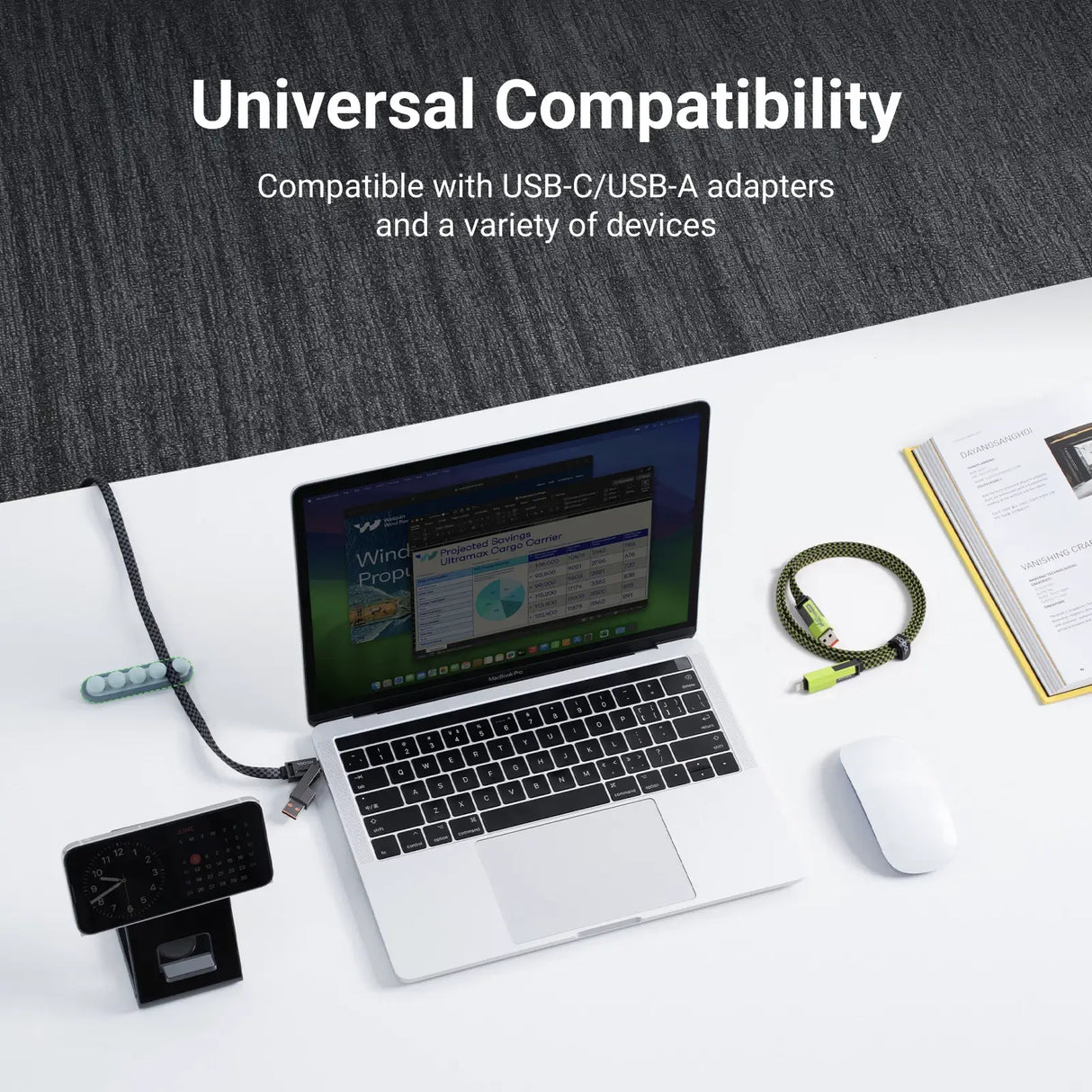 xCool Cable Monster 4-in-1 100W USB-C Charging Cable with Interchangeable Connectors from Cool Gadget