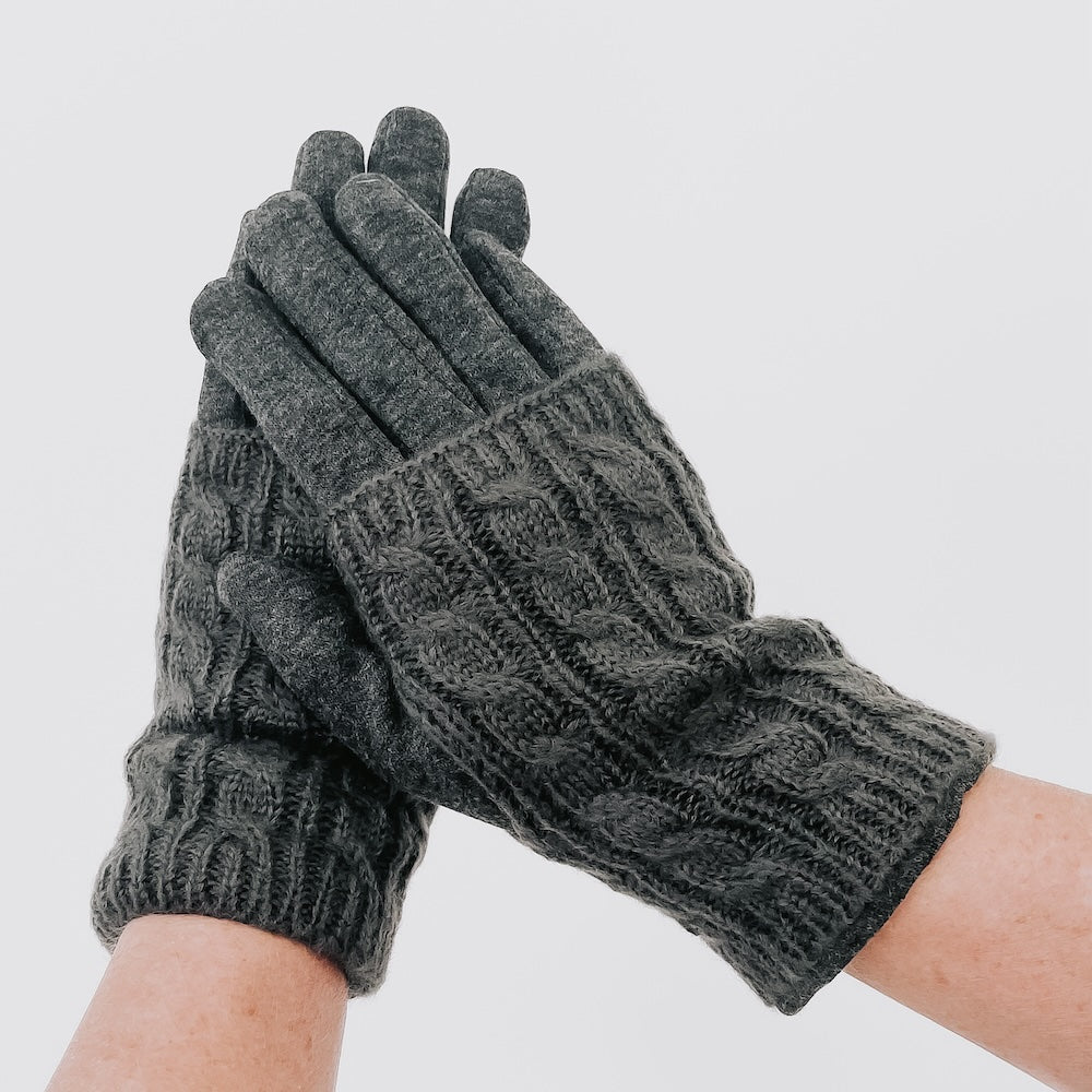 3 in 1 Cable Knit Gloves from Pretty Simple